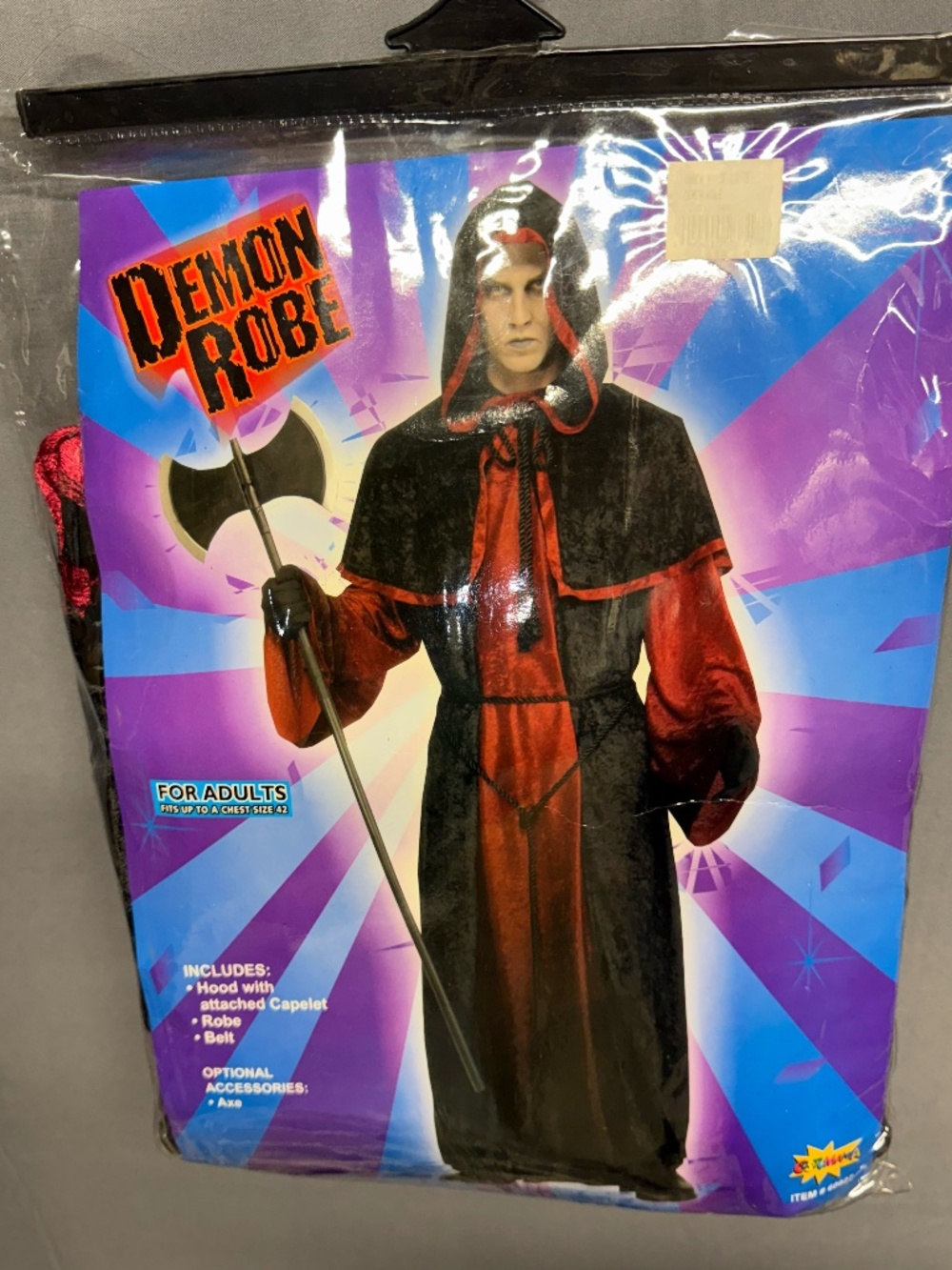 Forum Novelties Adult Demon Robe Costume Hooded Goth Reaper Devil Cosplay